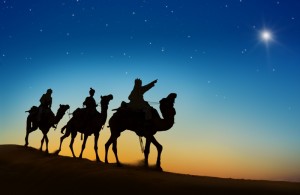 Three Kings Looking At The Star